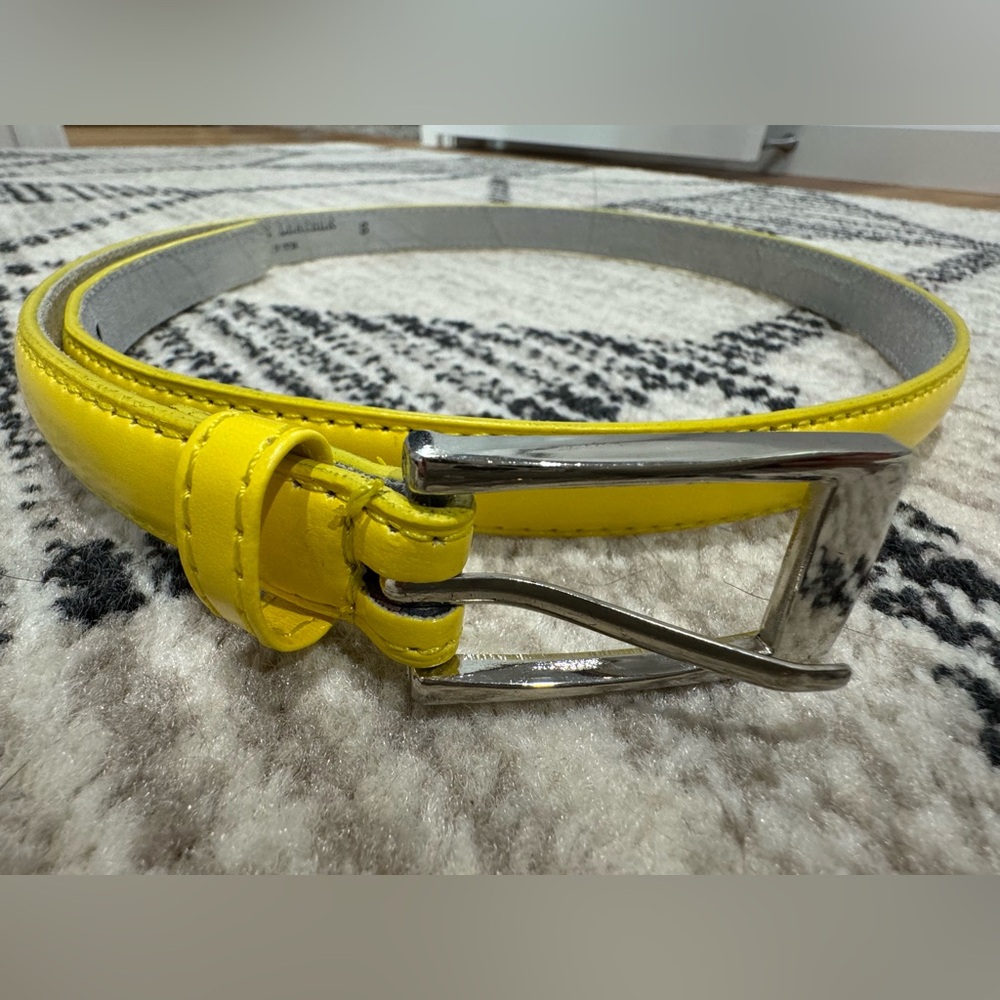 Yellow Genuine Leather built size small
